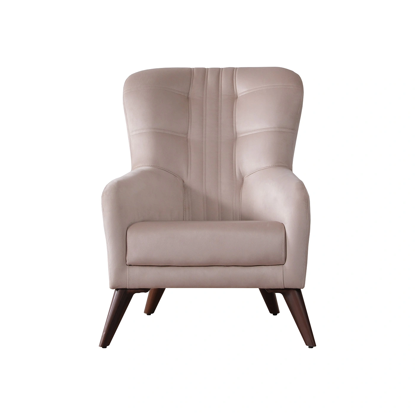 poltrona classica in tessuto rosa