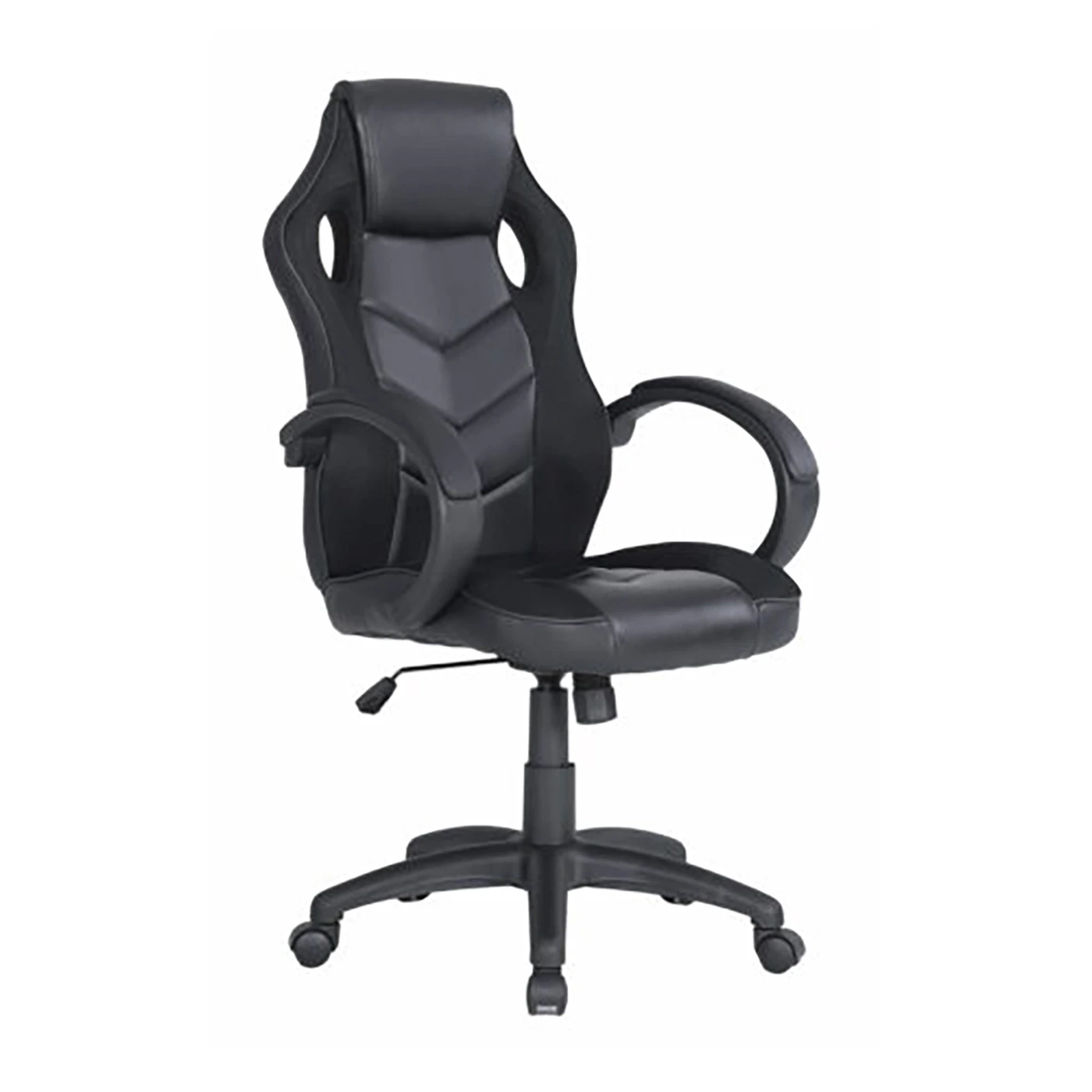 Poltrona Gaming con braccioli in finitura Nero, imbottitura in PU Zenzero Shop