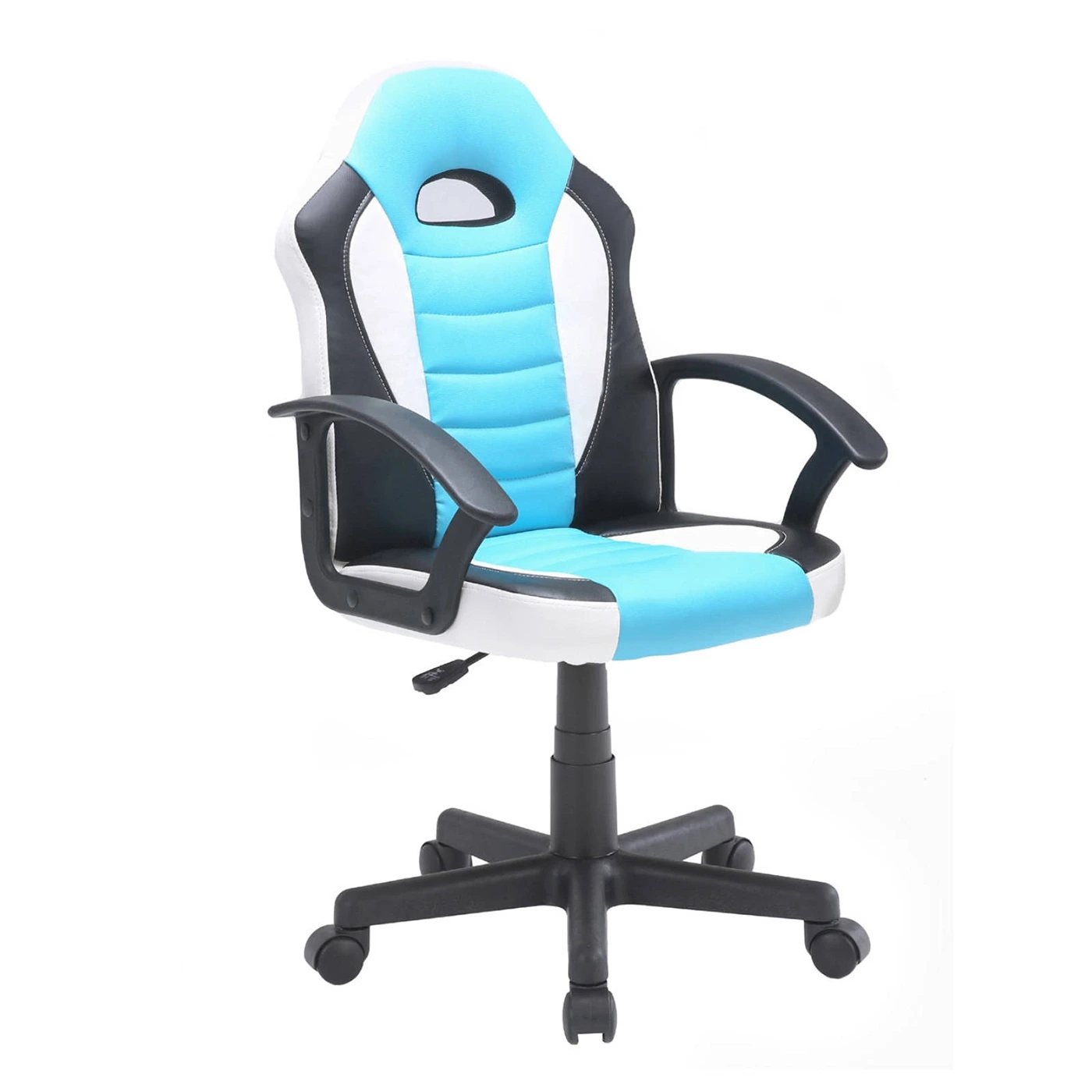 Poltrona da gaming, Bianco e Azzurro, per ragazzi Zenzero Shop