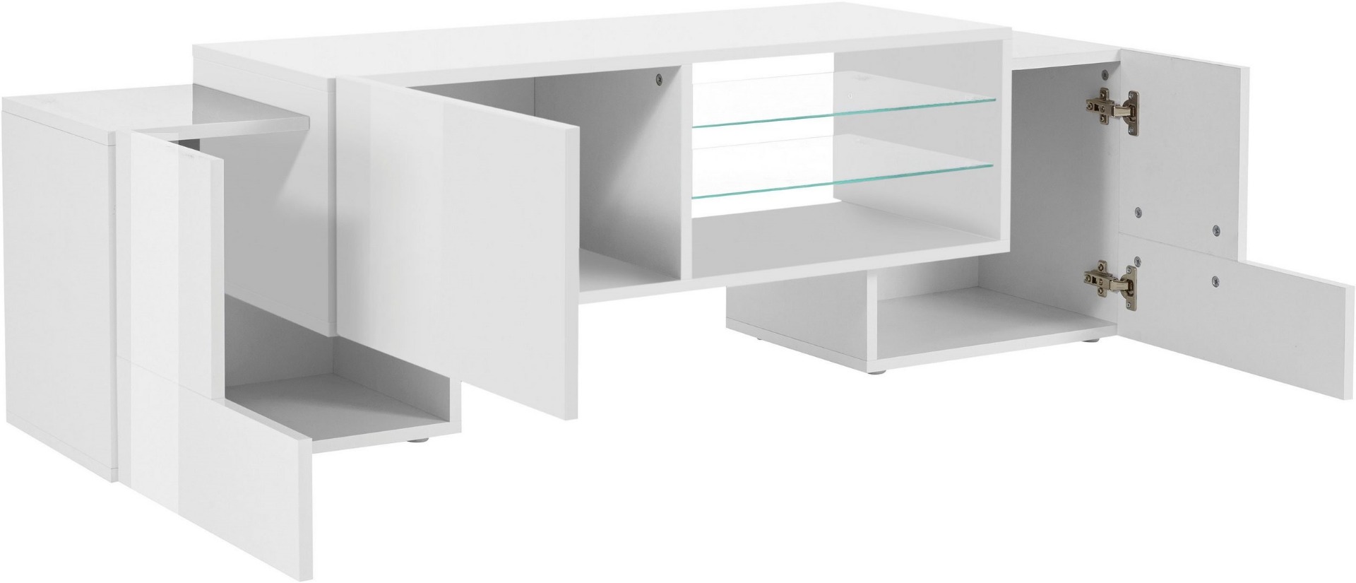 Mobile tv L.150 Bianco laccato lucido 