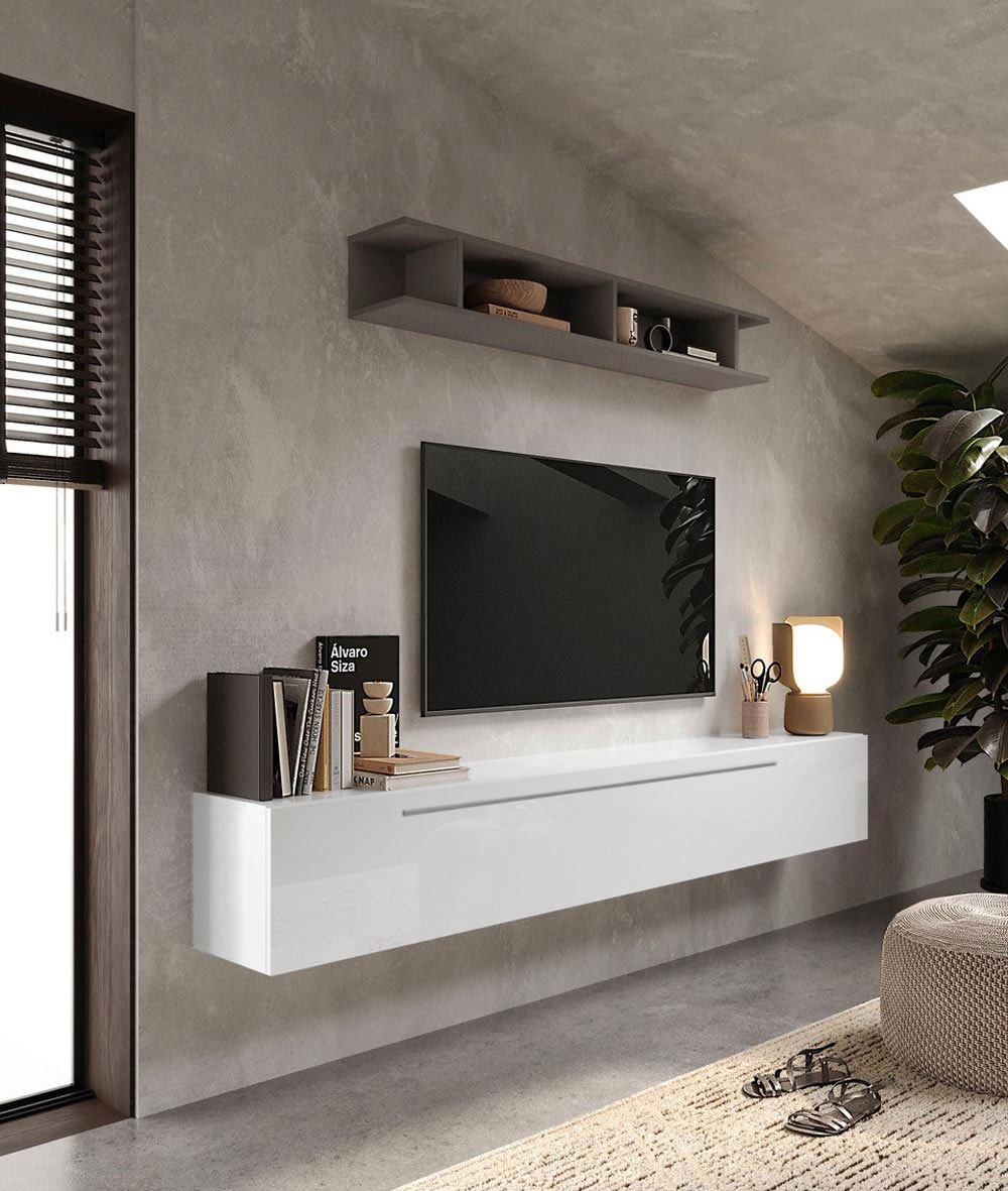 Economica Parete Attrezzata larghezza 210 cm 