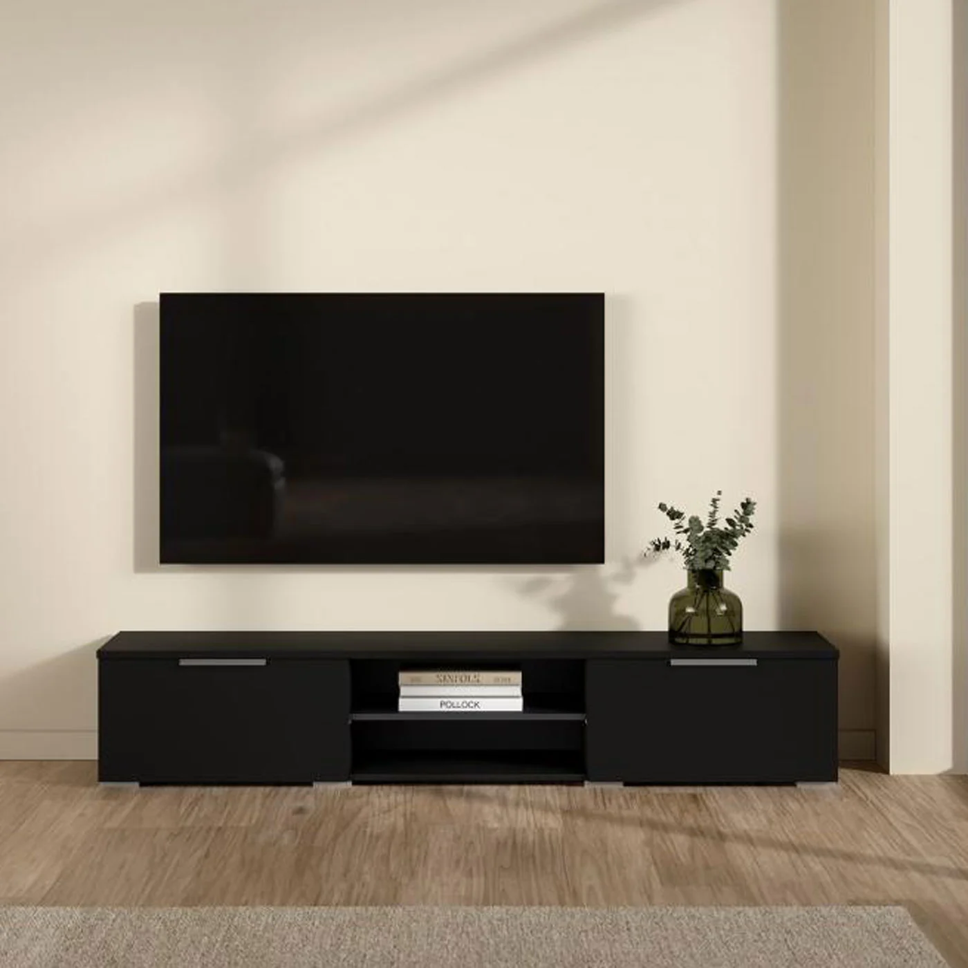 porta tv nero opaco in saldo 