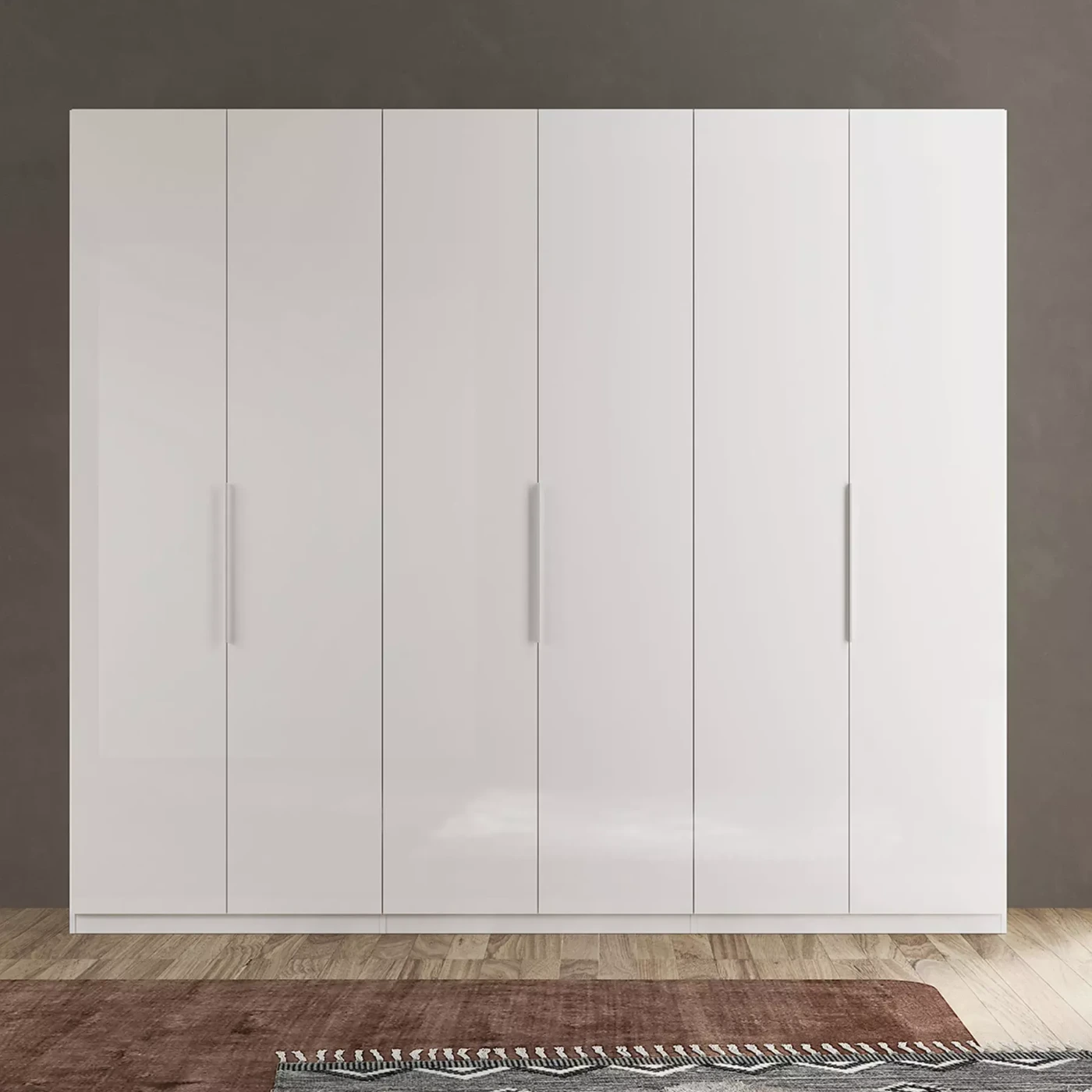 Camera matrimoniale moderna, Bianco lucido e Cadiz