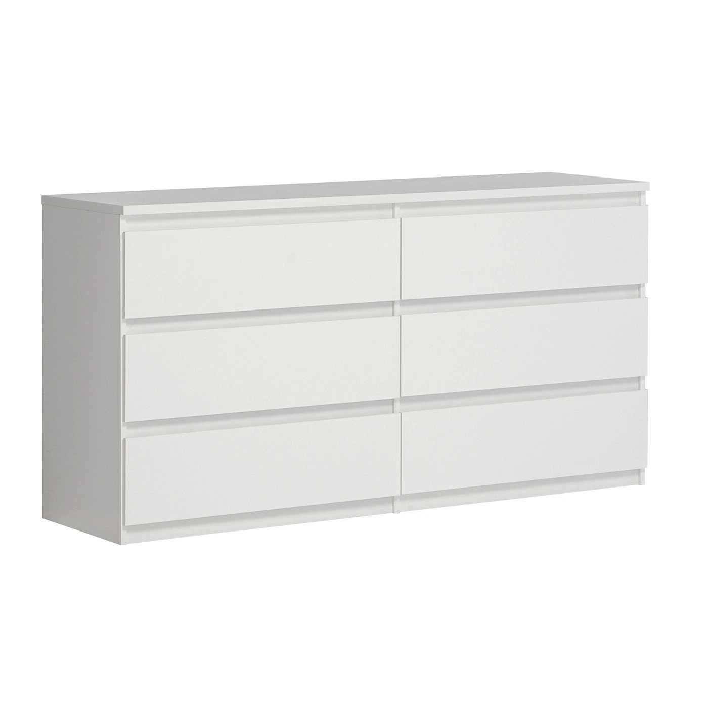 comò a 6 cassetti bianco