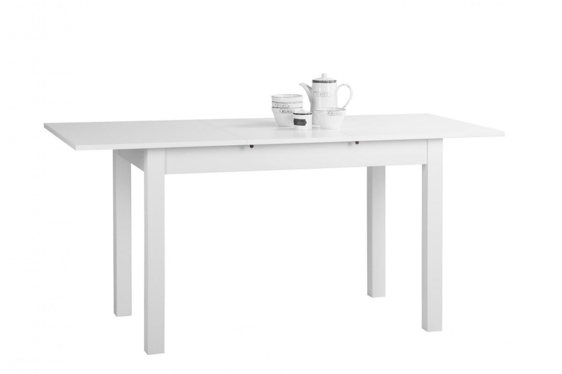 Tavolo di design allungabile L.120 in finitura Bianco opaco