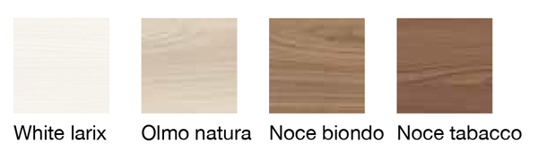 Moderno letto matrimoniale in finitura noce moro con inserto tessuto crema