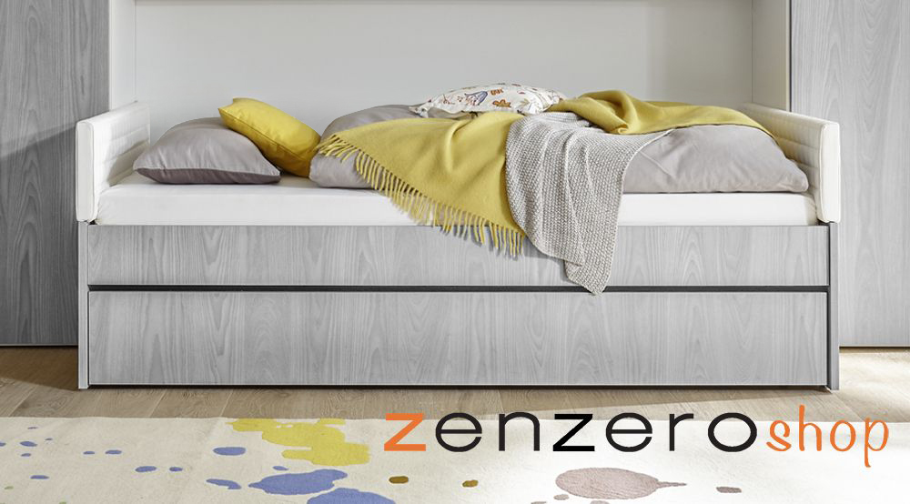 Letto per armadio ponte con cassettone e imbottitura laterale compresa