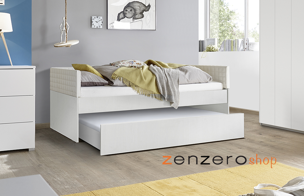 Letto per armadio ponte 90 x 200 colore Bianco