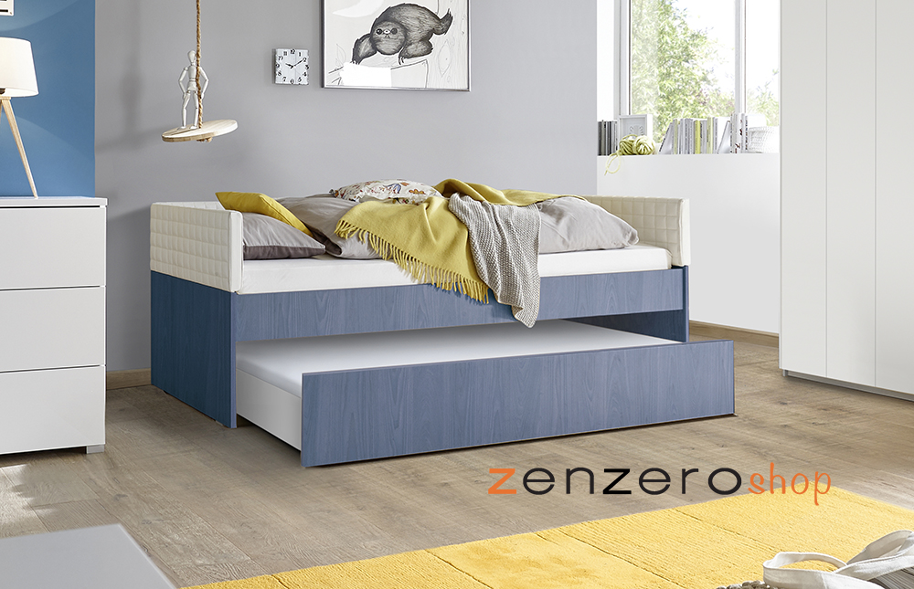 Letto per armadio ponte 90 x 200 colore Blu