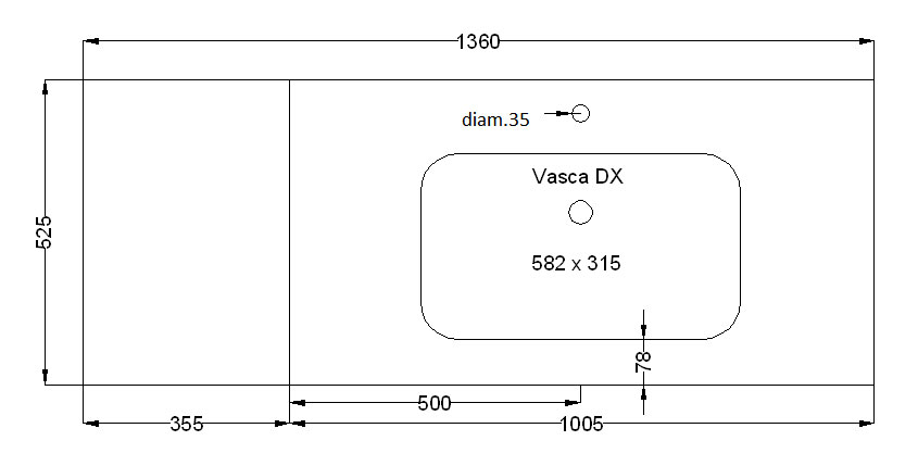 Composizione da Bagno con 3 cassetti soft-close e pensile reversibile, bianco lucido