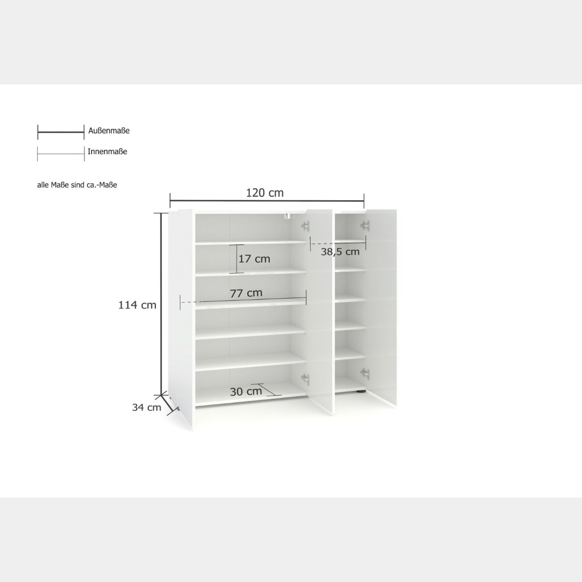 Ingresso moderno colore Bianco lucido 