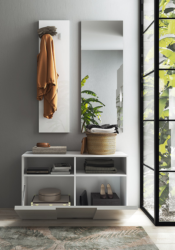 composizione d'ingresso bianca