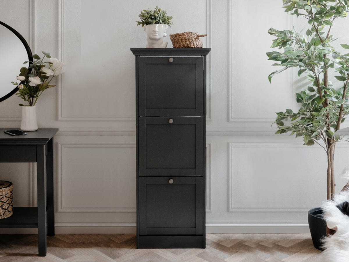 Scarpiera doppia profondità in finitura Grigio antracite