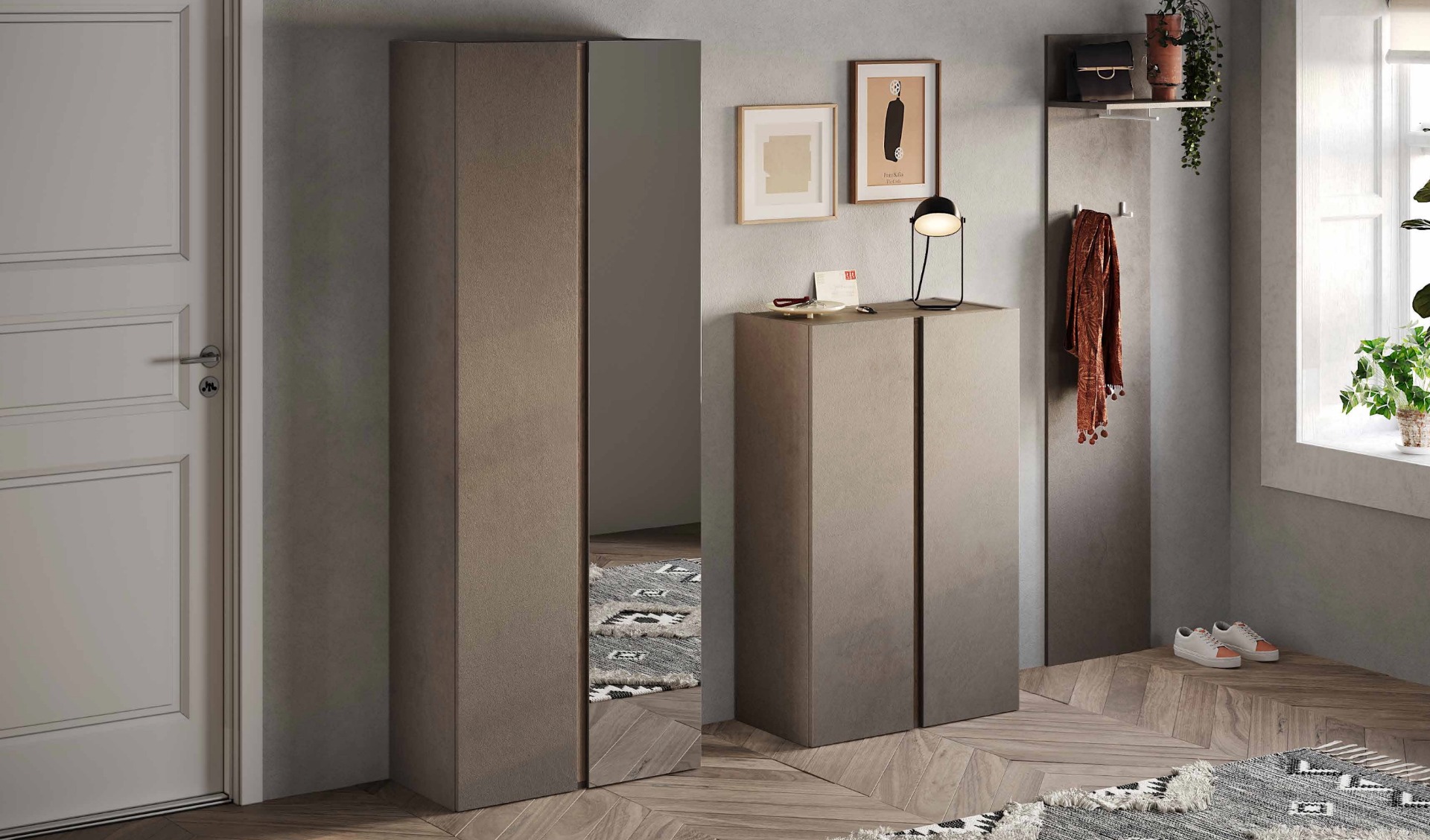 Scarpiera moderna due ante in offerta