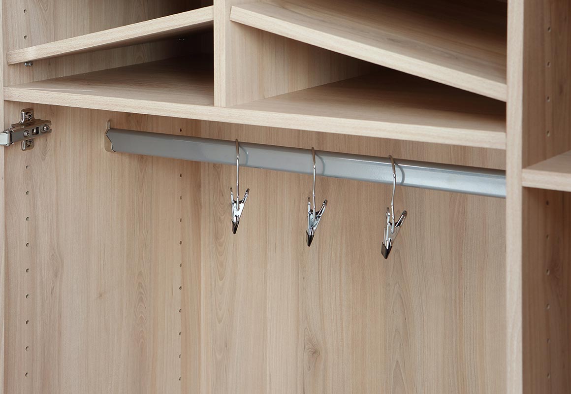 Scarpiera 2 ante con specchio, altezza 190 in finitura Pruno