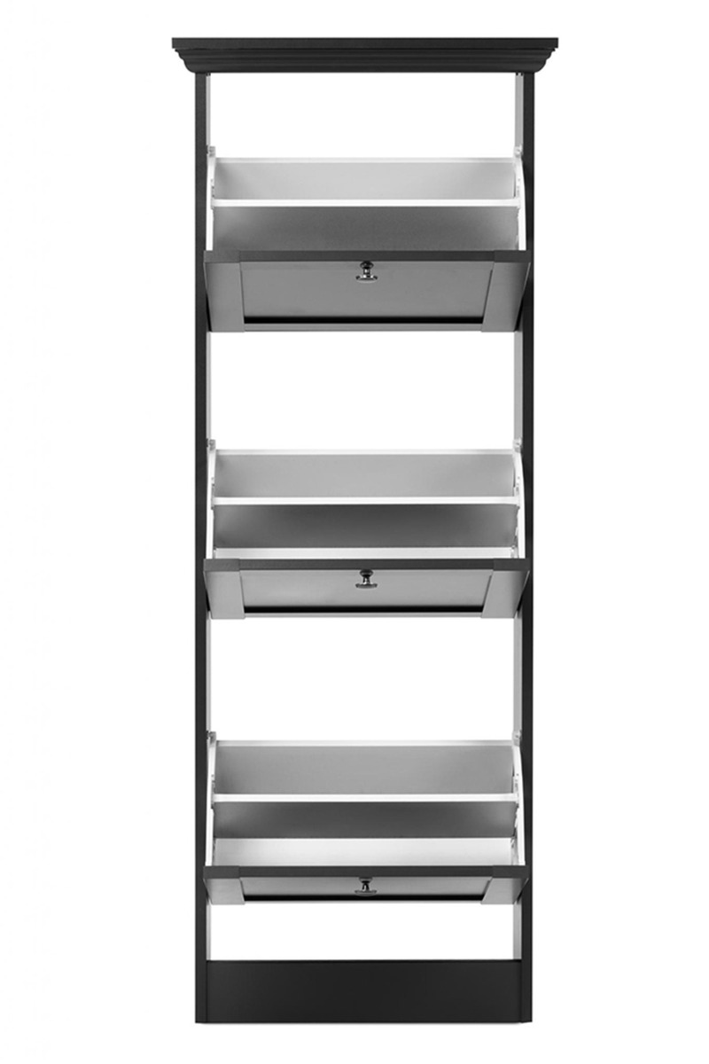 Composizione nordica per l'ingresso grigia antracite 