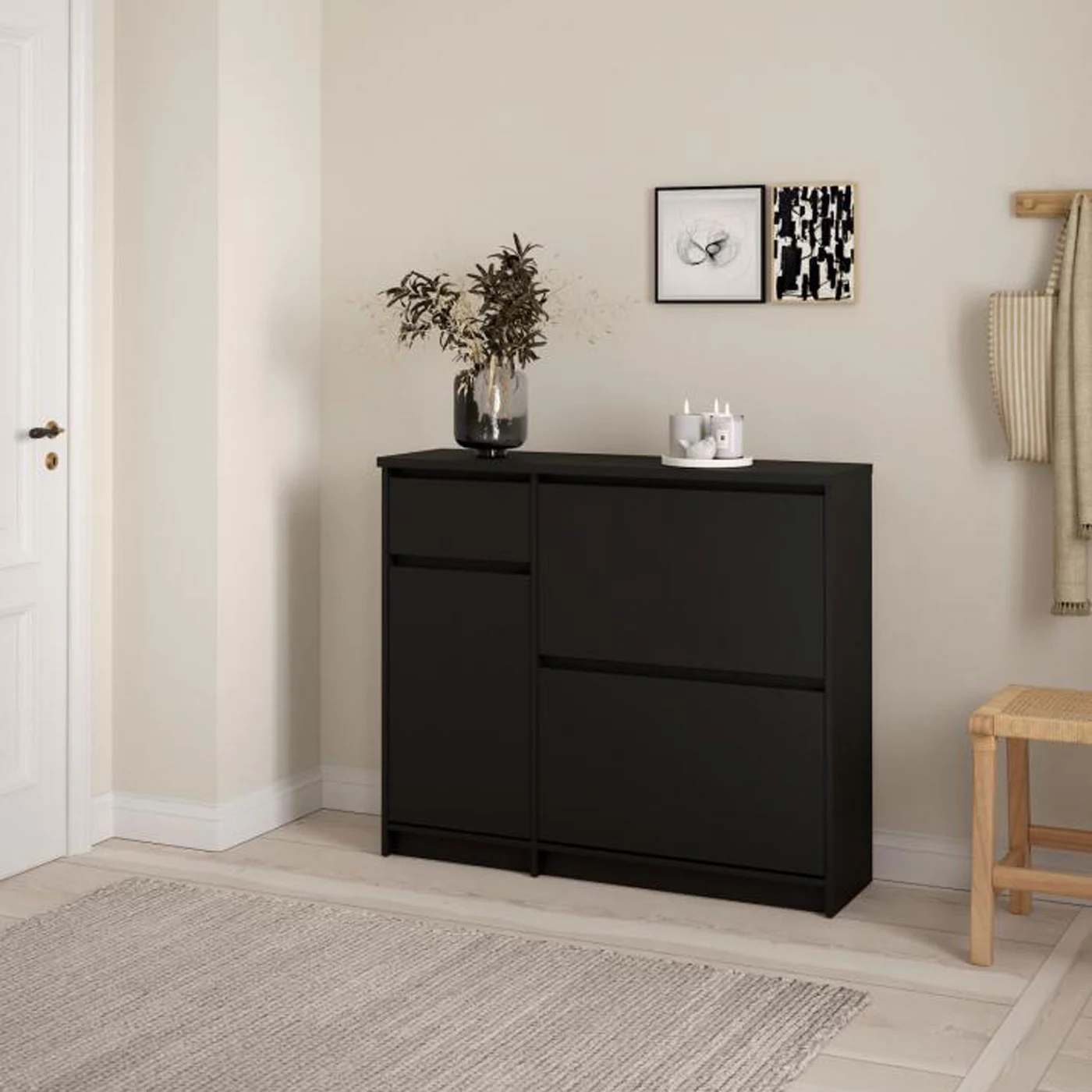 scarpiera nera promozione
