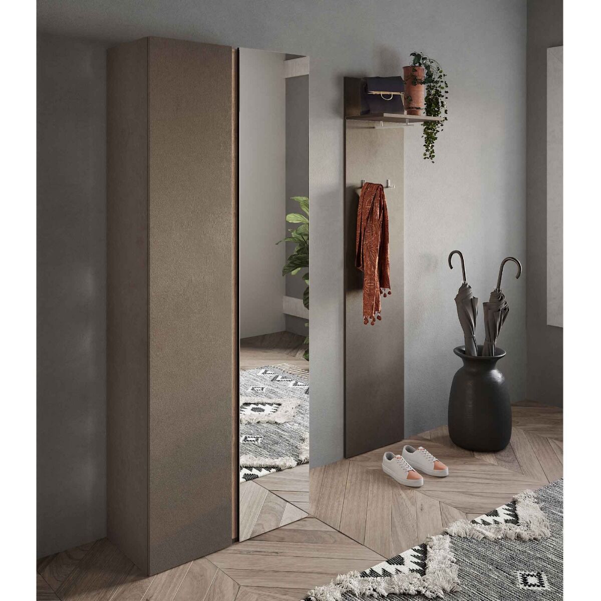 appendiabiti moderno bronzo