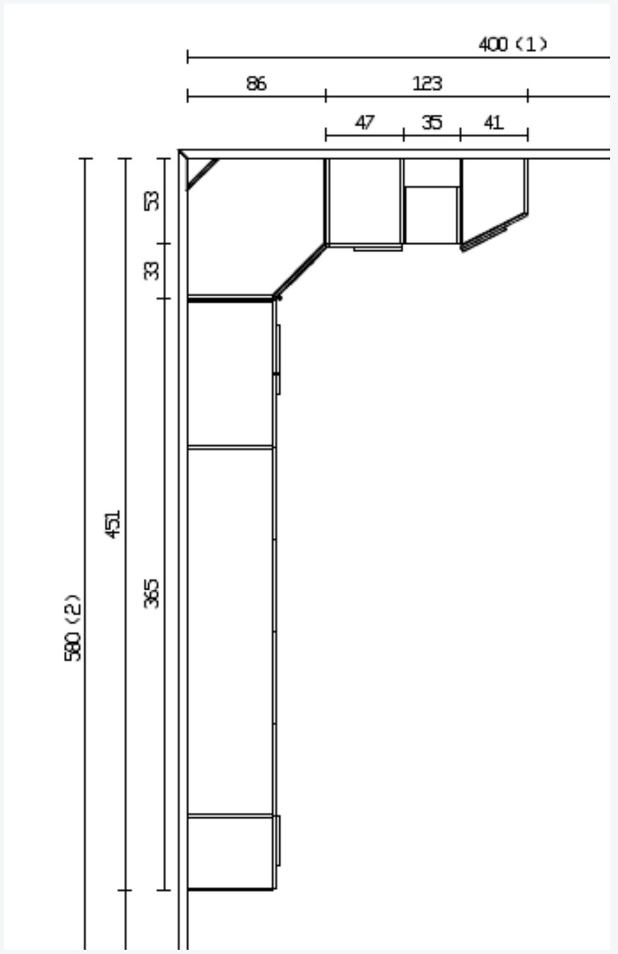 armadio a ponte con angolo per camere matrimoniali