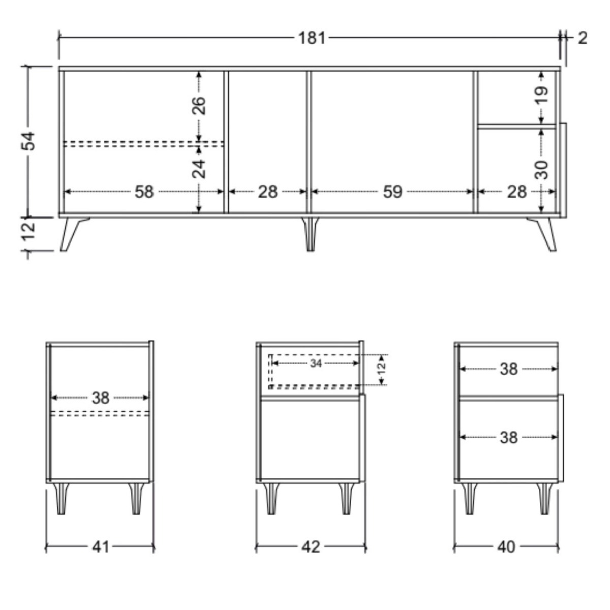 offerte mobili tv bianchi