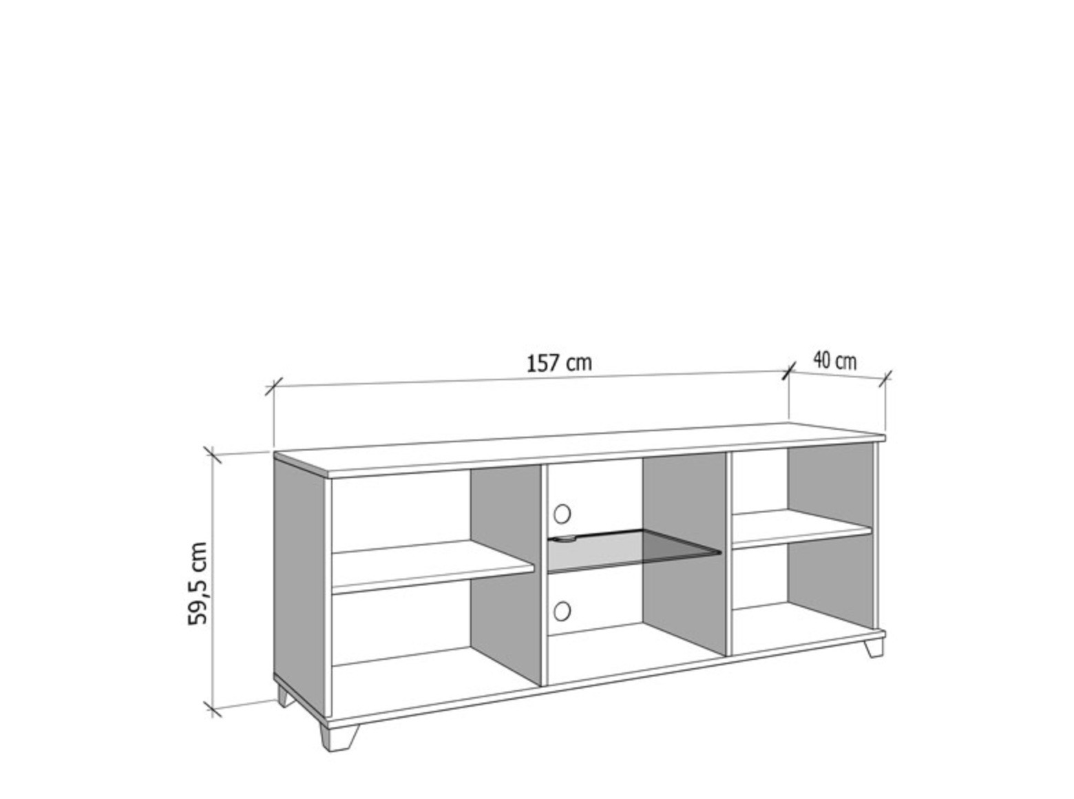 mobile moderno porta tv, bianco