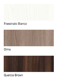 Nuovo Comò particolare largo con 3 cassetti  di alta qualità in finitura Frassinato bianco e Quercia brown