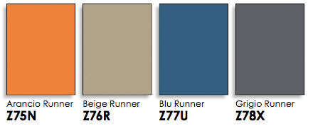 scrivania moderna bianca arancio