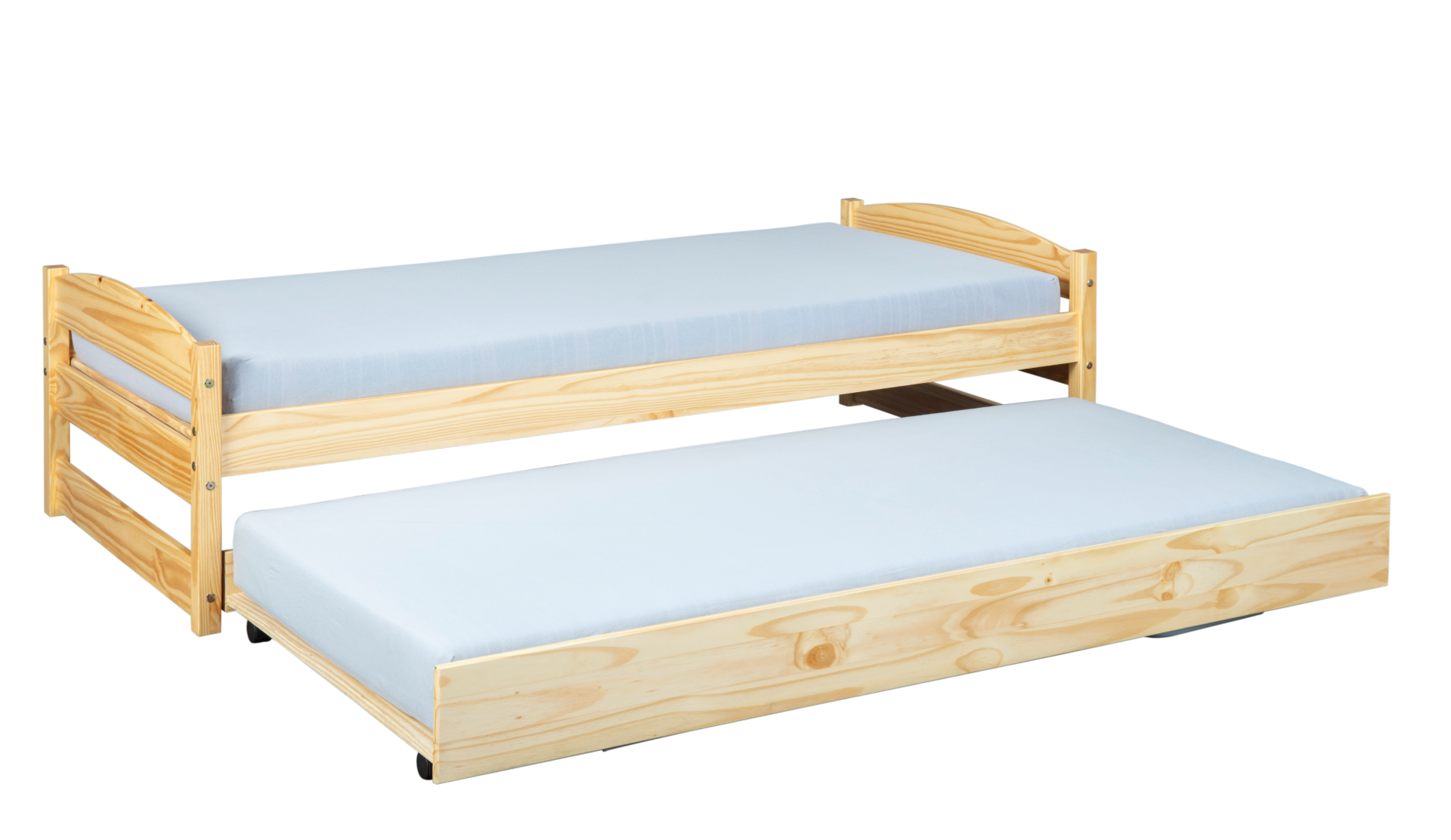 Divano letto con secondo letto ad estrazione alla pari del primo