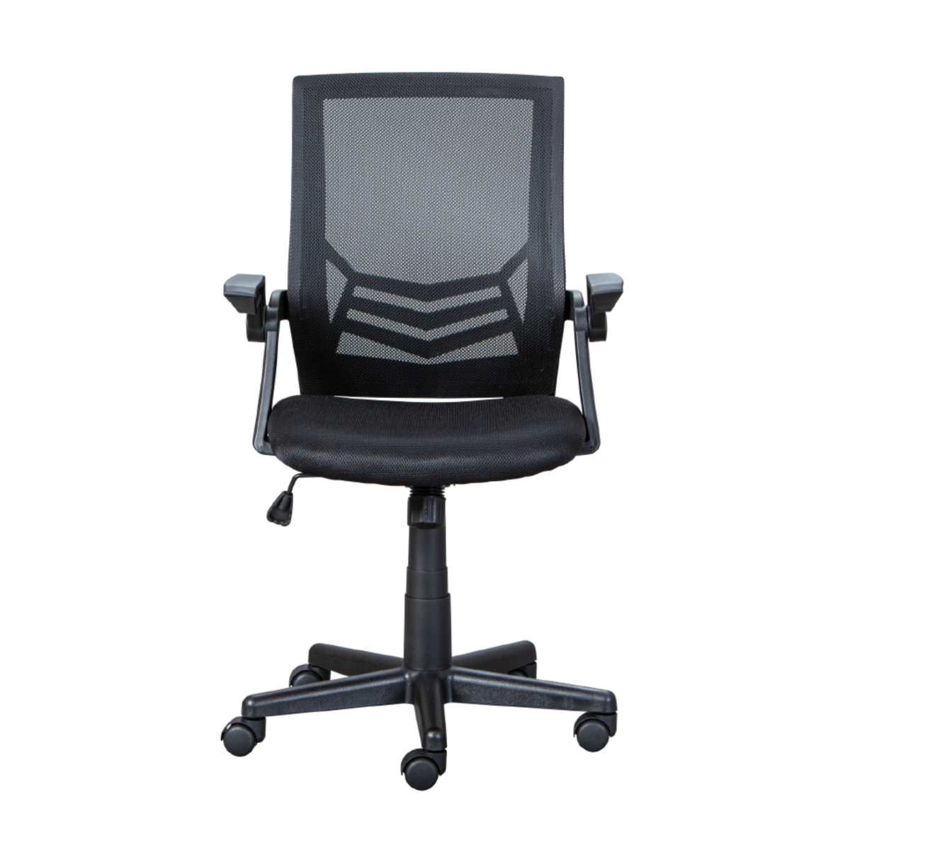 Poltrona da ufficio, nera con seduta imbottita 