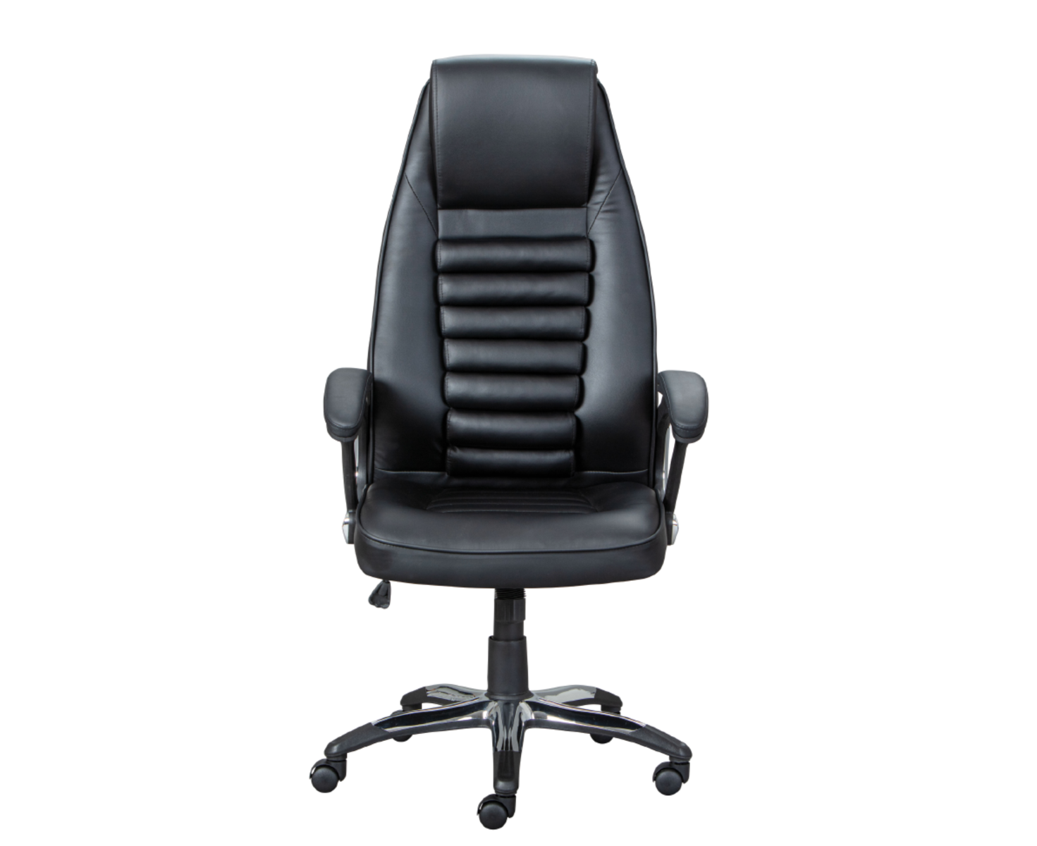 Elegante Poltrona da ufficio, nera, in ecopelle 