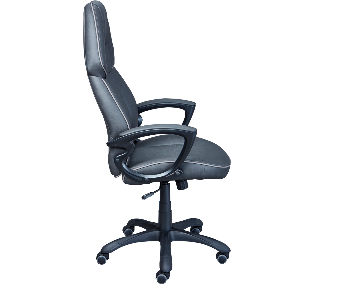 Poltrona da ufficio, grigia lavorazione tono su tono