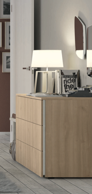 Comò moderno in finitura Royal oak