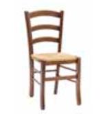 Sedia Paesana Venezia noce con fondino in paglia