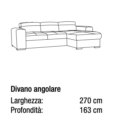 Divano moderno trasformabile Pilatus, divano letto, made in Italy