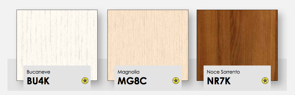 Armadio Classic con 3 ante scorrevoli e specchio in finitura Magnolia