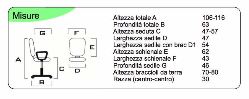 Poltrona presidenziale con braccioli, Bianca