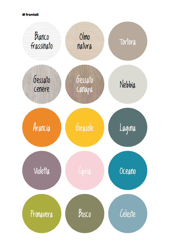 Scrivania Song per camerette in finitura Terracotta