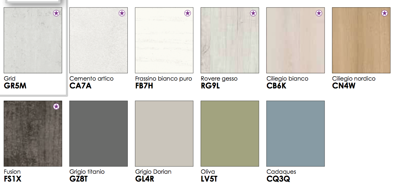 Letto matrimoniale  moderno Edge Plus con testata in legno, finitura Fusion