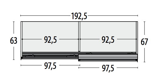 Armadio camerette Moretti Compact a 2 ante, Mora, Peonia e Mandarino laccato