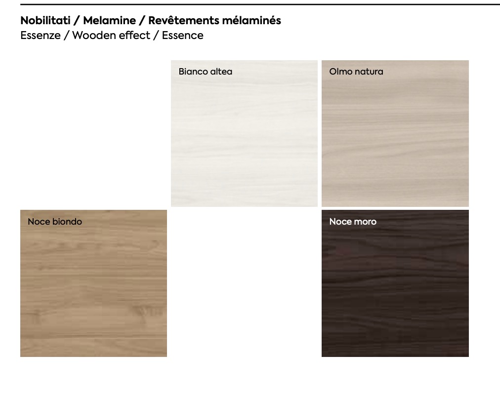 Letto matrimoniale Metiz con contenitore, finitura Noce Biondo