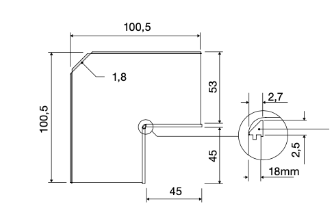 Cameretta per ragazzo in finitura Noce biondo e Bianco opaco