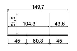 Cameretta a ponte con libreria, finitura Grigio seta, Giallo cedro e Bronzo
