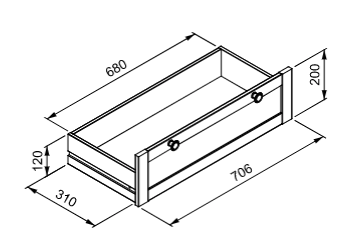 Armadio multiuso Grigio antracite, 5 ripiani ed 1 cassetto