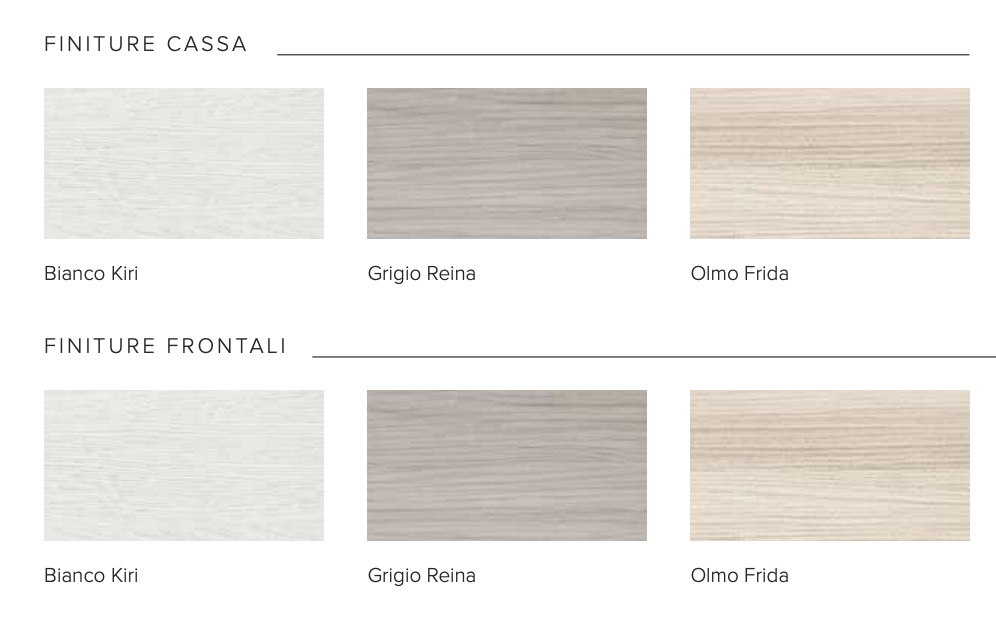 Armadio 4 ante battenti in finitura olmo frida