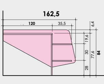 Scrivania camerette Alpa, finitura Royal oak