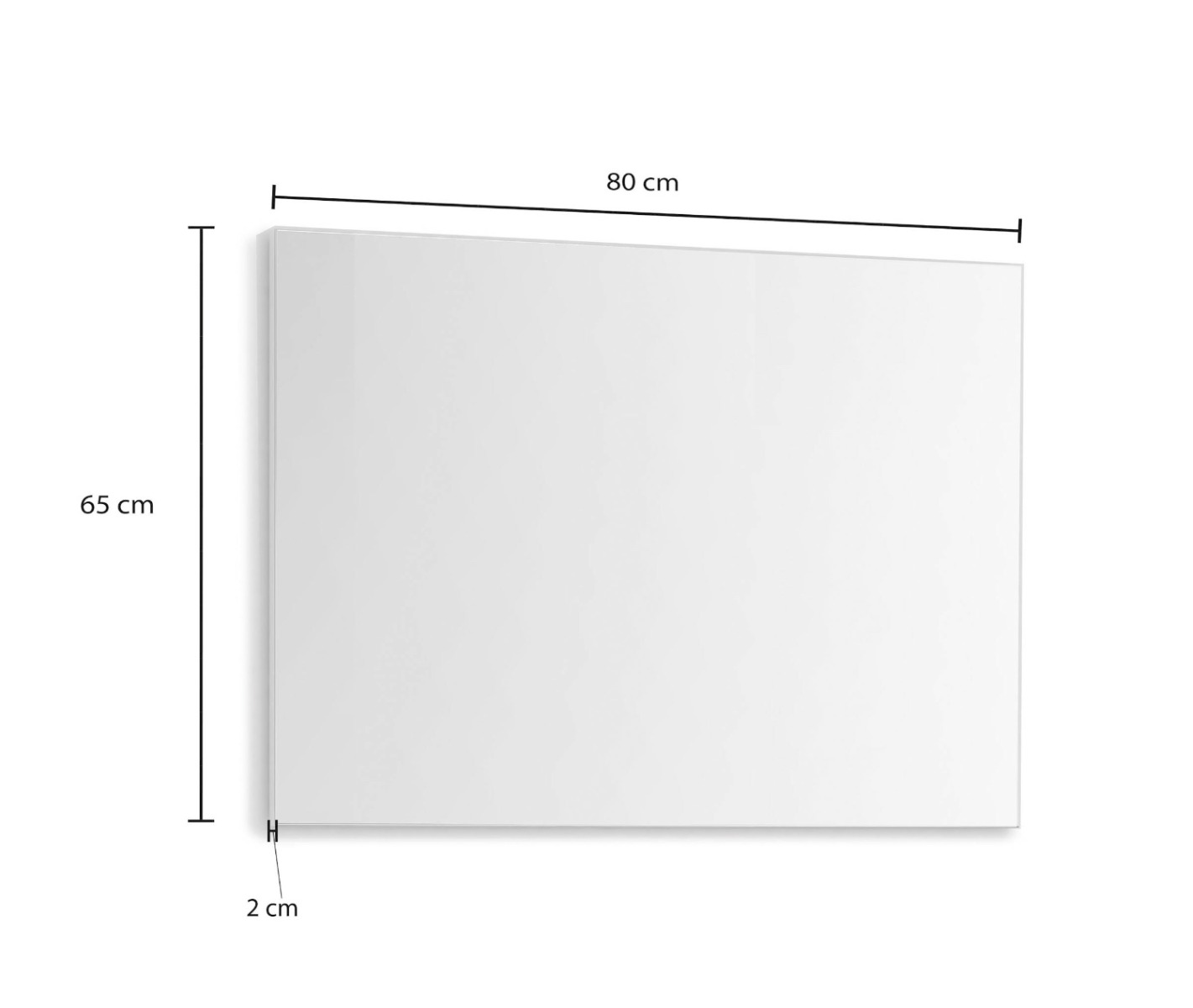 Moderna Specchiera L.80 cm, Made in Italy