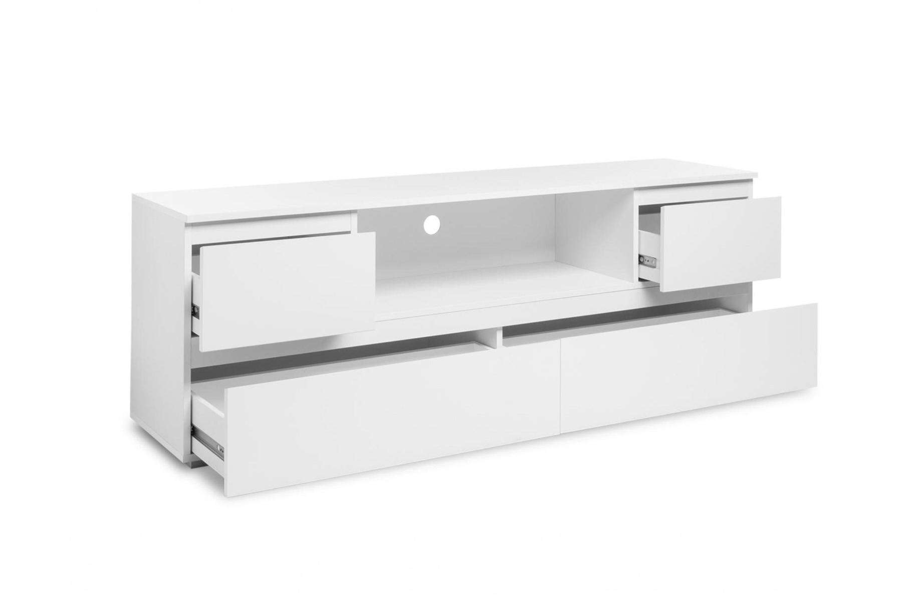 Moderno Porta TV L.160 cm finitura Bianco opaco