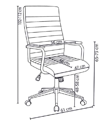 Poltrona da ufficio moderna, semi-direzionale colore  Nero