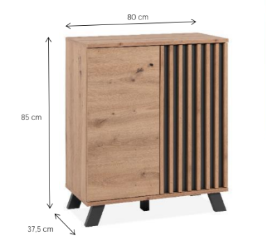 Madia salvaspazio stile nordico nuova