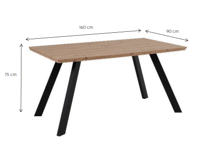 Tavolo 160 x 90 cm offerta nordica